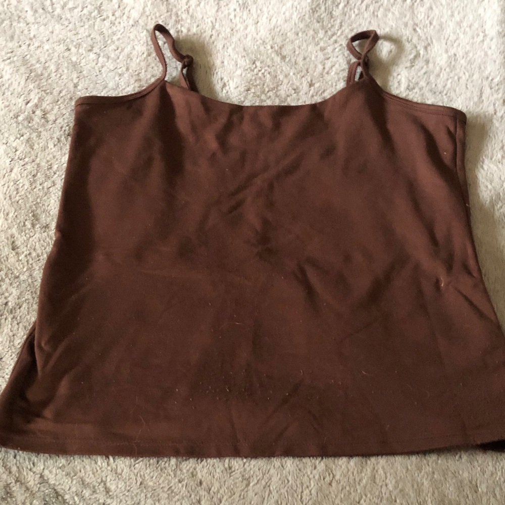 Dress Barn Chocolate Brown Slim-Strap Camisole